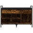 Banco zapatero madera ingeniería roble ahumado 85,5x32x57,5