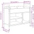 Banco zapatero madera de ingeniería negro 65,5x32x57,5