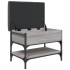 Banco zapatero madera de ingeniería gris Sonoma 62x42x45
