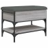 Banco zapatero madera de ingeniería gris Sonoma 62x42x45