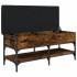 Banco zapatero madera de ingeniería roble ahumado 102x42x45