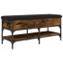 Banco zapatero madera de ingeniería roble ahumado 102x42x45