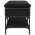 Banco zapatero madera de ingeniería negro 82x42x45