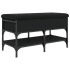 Banco zapatero madera de ingeniería negro 82x42x45