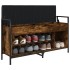 Banco zapatero madera ingeniería roble ahumado 105,5x32x57,5