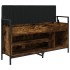 Banco zapatero madera ingeniería roble ahumado 105,5x32x57,5