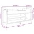 Banco zapatero madera ingeniería roble ahumado 105,5x32x57,5