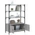Librería 3 estantes madera ingeniería gris Sonoma