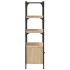 Librería 3 estantes madera ingeniería roble 70x30x109,5