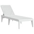Tumbona de PP blanco 186x60x29
