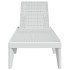 Tumbona de PP blanco 186x60x29