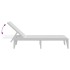 Tumbona de PP blanco 186x60x29