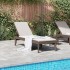 Tumbona de PP marrón 186x60x29