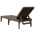 Tumbona de PP marrón 186x60x29