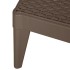 Tumbona de PP marrón 186x60x29