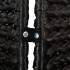 Biombo de 4 paneles jacinto de agua negro 163x180