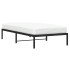 Estructura de cama sin colchón metal negro 107x203