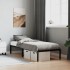 Estructura de cama sin colchón metal negro 75x190
