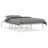 Estructura de cama de metal blanca 120x190