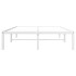 Estructura de cama de metal blanca 120x190