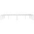 Estructura de cama de metal blanca 120x190