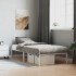 Estructura de cama sin colchón metal blanco 90x200