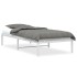 Estructura de cama sin colchón metal blanco 90x200