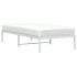 Estructura de cama sin colchón metal blanco 90x200