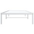 Estructura de cama sin colchón metal blanco 90x200
