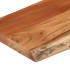 Estante pared rectangular madera acacia borde vivo 80x30x2,5