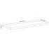 Estante pared rectangular madera acacia borde vivo 80x30x2,5
