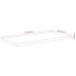Tablero rectangular madera de acacia borde vivo 80x40x2,5
