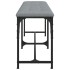 Banco de comedor acero y tela gris claro 124x32x45