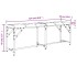 Banco de comedor acero y tela gris claro 124x32x45