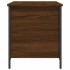 Banco almacenaje madera ingeniería marrón roble 80x42,5x50