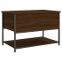 Banco almacenaje madera ingeniería marrón roble 70x42,5x47