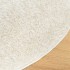 Alfombra pelo largo aspecto brillante ISTAN crema Ø 160