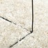 Alfombra pelo largo aspecto brillante ISTAN crema Ø 160