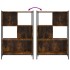 Estantería madera de ingeniería roble ahumado 72x28x109