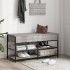 Banco zapatero madera de ingeniería gris Sonoma 100x42,5x50