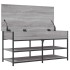 Banco zapatero madera de ingeniería gris Sonoma 100x42,5x50