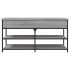 Banco zapatero madera de ingeniería gris Sonoma 100x42,5x50