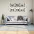 Alfombra de pelo corto suave lavable HUARTE azul 160x230
