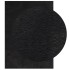 Alfombra de pelo corto suave lavable HUARTE negro 140x200