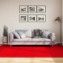 Alfombra de pelo corto suave lavable HUARTE rojo 160x230