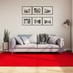 Alfombra de pelo corto suave lavable HUARTE rojo 160x230 cm