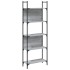 Librería de 5 estantes madera gris Sonoma 60,5x24x166,5