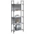 Librería de 5 estantes madera gris Sonoma 60,5x24x166,5