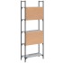 Librería de 5 estantes madera gris Sonoma 60,5x24x166,5