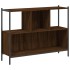 Estantería madera de ingeniería marrón roble 102x28x77,5